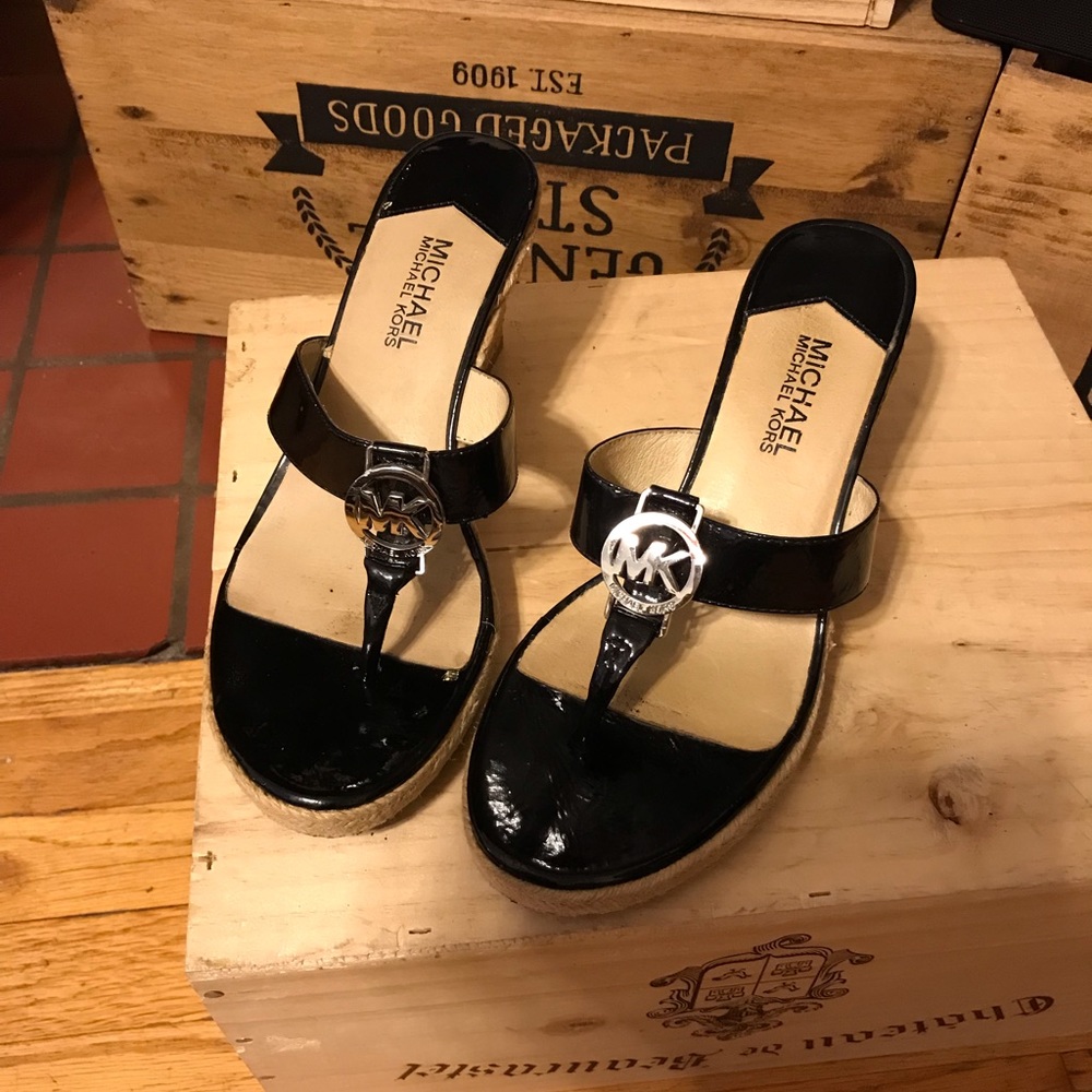 MK wedges sandals size 8